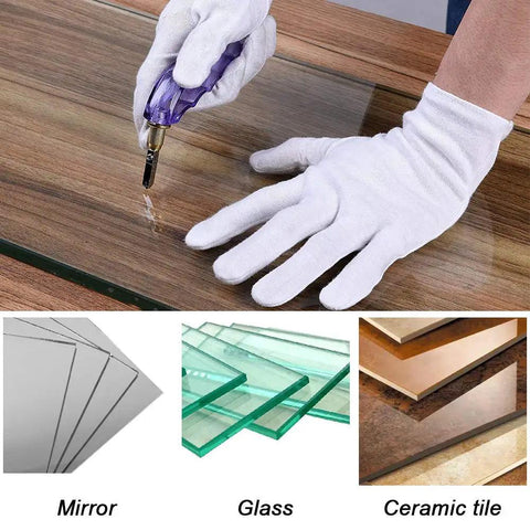 Professional Pistol Grip Oil Feed Glass Cutter With Tungsten Carbide Wheel used on stained glass for clean cuts.