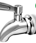 Stainless Steel Beverage Dispenser Replacement Spigot Easy Install Faucet For Tea Water Juice And Wine Fits Wall Openings Up To 16mm Thick Durable Leak Proof Tap For Your Everyday Beverages., lead-free stainless steel beverage dispenser spigot with lever handle and threaded fitting