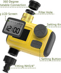 Outdoor Sprinkler Timer For Garden Irrigation With Rain Delay And Manual Watering, Programmable Daily And Weekly Schedules
