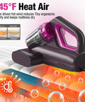 Beast Power Mattress Vacuum Cleaner With 17Kpa Suction 650W Motor UV C Light Ultrasonic Heating on mattress with heat air info