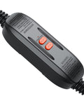 Auto Reset GFCI Plug 15 Amp Ground Fault Protector For Outdoor Power Tools Pressure Washer Hot Tub Air Conditioner Hair Dryer Lawn Equipment And More Safe Industrial Grade, showing black weatherproof housing with reset buttons