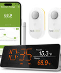 Long Range WiFi Remote Thermometer With Freezer Alarm And App And Email Alerts One Third Mile Range IP66 Waterproof view