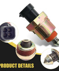 Direct Fit Auto Idle Air Control Valve For Cadillac Chevy GMC Replaces 17089062 Ac102 showing detailed connectors and assembly.