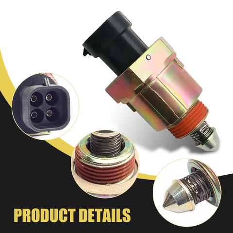 Direct Fit Auto Idle Air Control Valve For Cadillac Chevy GMC Replaces 17089062 Ac102 showing detailed connectors and assembly.