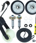 High Performance 4392065 Dryer Repair Kit With 349241T Drum Roller And Belt Assembly Upgraded Metal Bearings For Zero Noise Operation, detailed parts layout.