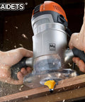Using One Quarter Inch Shank Router Bits Set, 15 Piece Tungsten Carbide Woodworking Kit For Clean, Precise Cuts on wood