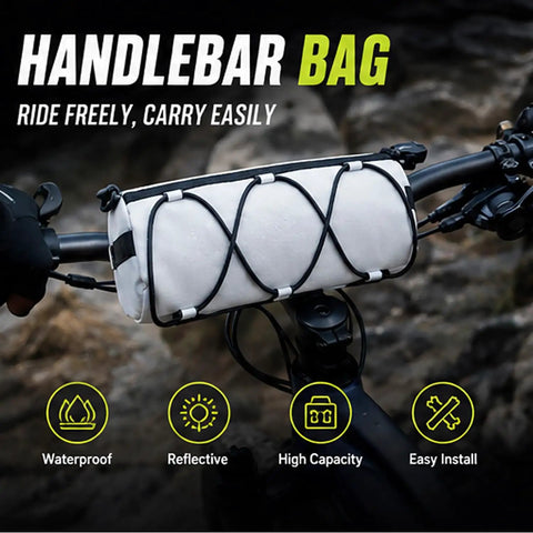 Waterproof Bike Handlebar Bag For Marin Mount Vision Rift Zone Nail Trail Hawk Hill Front Storage Bag with dual zippers.