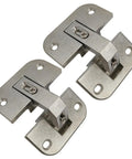 2 Pack Heavy Duty Stainless Steel Cabinet Hinges With Concealed Adjustable Design For Corner Cabinets Rust Resistant