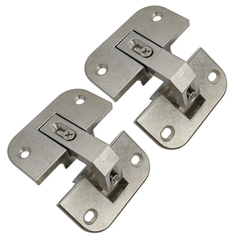 2 Pack Heavy Duty Stainless Steel Cabinet Hinges With Concealed Adjustable Design For Corner Cabinets Rust Resistant