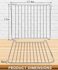 Heavy Duty No Fuss Stainless Steel Air Fryer Rack For TOA 60 65 70 Convection Toaster Ovens 12.4 Inch By 11 Inch Wire Basket Tray