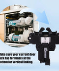 Dishwasher Door Latch Replacement WD01X29878 For GE And Hotpoint Dishwashers Easy Install Door Switch Plug And Play Durable Plastic Lock Mechanism Keeps Door Secure And Opens Smoothly next to dishwasher interior