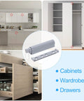 Push To Open Magnetic Door Latches 4 Pack For Hidden Doors Cabinets RV Drawers And Kitchen Cupboards Gray Finish in various settings