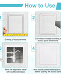 How to use Knockout 13X13 Inch Drywall Access Panel With Sturdy Aluminum Frame And Reliable Cam Latch Lock Built Tough Wall And Ceiling Hole Cover.