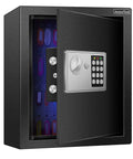 80 Keys Cabinet Pro Grade With Sensor Light And Electronic Key Safe Pin Code Keyless Storage Box For Keys Secure Wall Mount Safe With 80 Key Tags