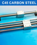 2 Pcs Linear Motion Rods 5mm OD 400mm Length Steel Shaft Guides For CNC Machines And 3D Printers, C45 carbon steel