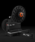 Avanti Zwift Ready Direct Drive Bike Trainer With Virtual Shifting One Percent Power Accuracy WiFi And Bluetooth 2100 Watt Max Eighteen Percent Climb Simulation Cog And Click Included Silent Gear Shifting Built For Real World Rides Pro Grade on a black background