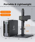 60W JPT MOPA Fiber Laser Engraver For Color Marking And Metal Engraving, High Speed 10,000 mm Per Second, compact design