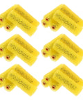 Killer Quality Yellow Sponge Texture Paint Rollers 40 Piece Set For Smooth Wall Coating Consistent Finish Sick Home Decor And Diy Painting Jobs With Real Deal Application Tool For Fast Wall Covering - six yellow sponge rollers stacked.
