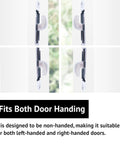 Sliding Patio Door Lock With 45 Degree Keyway And Adjustable Bolt Projection, Round End Faceplate For Glass Doors, narrow stile view