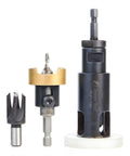 Pro Grade Carbide Tipped Countersink Drill Bit Set With Plug Cutter And Planer Pack AMS 306 3 Piece for various materials