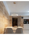 Kitchen LED s for Dining Room Modern Lights for Living Room Golden Circle Pendant Lights Home Design Lighting Indoor in black.