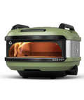 Tread Portable Pizza Oven Olive with Lateral Gas Burner Quick Heat Up makes 12 inch pizzas, lightweight and rugged design