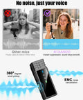 Go To Studio Quality Wireless Lavalier Microphone For iPhone And Android All Day 24H Charging Case Noise Reduction USB C Plug And Play Clip Mic with ENC demo.