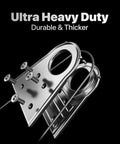 Ultra heavy duty hardware for 12 By 16 Foot Grey Rectangle Sun Shade Sail With Super Ring System UPF50Plus Heavy Duty 260Gsm Canopy.