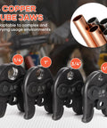 4 copper tube jaws for Straight Up Knockout Cordless Pro Press Copper Crimper Tool, sizes 1/4", 1", 3/4", 1/2" for versatile use.