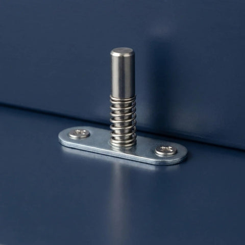 Five Piece Crib Spring Latch Pin Kit With Plate For Adjustable Nursery Crib Hardware Replacement Stainless Steel Safe Height Adjustment No Brainer Easy Install Durable Cot Bed Repair Parts For Parents, stainless steel latch pin with plate