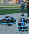 Waterproof Monster Truck Gesture RC Car with 4WD Amphibious All Terrain Drive on pavement, kids using remote controls