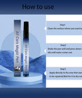Effortless Car Scratch Repair Pen Set For All Colors with instructions on cleaning, shaking, and applying for quick fix