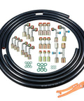 26 Piece AC Hose Kit With Six Point Five Foot Hoses And Fittings For Most Cars Trucks And SUVs Universal Auto AC Repair Kit With O Ring