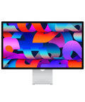 Studio Display With Standard Glass And Tilt-Adjustable Stand, 27-Inch 5K Retina Panel showing colorful abstract design