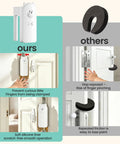 Cute Bear Door Pinch Guard Kit With Silencer Cushions comparing features and benefits for baby proofing doors.