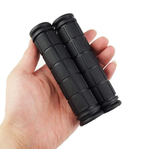2 Pairs Mushroom Bicycle Handlebar Grips For BMX MTB Road And Mountain Bikes Soft Rubber Comfort 120Mm Length Fits 22Mm Bars