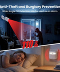 Wireless Doorbell Chime With 32 Dope Ringtones, Pair Up To 20 Sensors, 500ft Range, 5 Level Volume, LED Indicator, Perfect for Home, Store, Office, and Caregiver Use wall-mounted white receiver with LED alarm