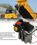 Image of Dope Proportional Control Valve For Dump Truck Hydraulic System With Tipper PTO Switch And Warning Light next to a dump truck.