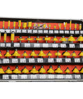 Rock Solid Fifty Piece Router Bit Set Featuring Quarter Inch Shank includes various yellow milling cutters in a sturdy case.