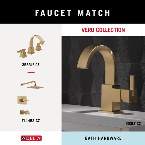 Double Towel Hook In Champagne Bronze Finish For Bathroom And Kitchen Durable Zinc Construction Easy Install Sleek Dope Modern Look For Towel Organization And Wall Mount Storage with faucet examples from Vero Collection