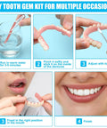 DIY Denture Repair Kit For Fake Teeth 35 Piece Set With Dental Tools Tweezers Containers And Dental Tape Easy Customizable