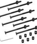 Toughest M6 X 100MM Black Allen Bunk Bed Bolts With Barrel Nuts And Hex Wrench Includes twelve heavy-duty fasteners and hex tool.