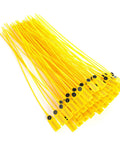 Get Your Truck Sealed Up With These 100 Pc Domary Yellow Tamper Proof Plastic Cable Ties, bright yellow, heavy-duty security ties.