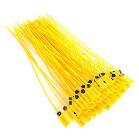 Get Your Truck Sealed Up With These 100 Pc Domary Yellow Tamper Proof Plastic Cable Ties, bright yellow, heavy-duty security ties.