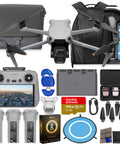 Air 3S Dope Drone Pro Bundle With RC 2 Fly More, 4K HDR Video, 45-Min Max Flight Time, 128GB Memory Card, landing pad, backpack.