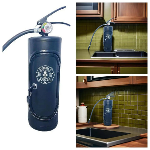 Creative Fire Extinguisher Wine Chiller And Portable Bar Organizer With Secure Lock Cabinet For Entertaining Weekend Kickbacks And Enthusiast Party Essentials