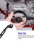 Installing Mini Bike Chain Tensioner Adjuster Bracket With Roller Replacement For Predator 212 Coleman Minibike CT200U engine