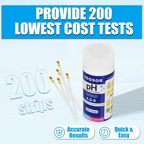 PH Test Strips For Urine And Saliva With 200 Strips For No Fuss At Home PH Check Range 4.5 To 9.0 Quick Acid Alkaline Balance Readouts