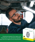 Torque Converter TC0010 Drop In Ready OE Replacement For Ford Edge 2012 To 2018, Escape 2008 To 2019, Explorer 2012 To 2015, Fusion 2010 To 2020, Lincoln MKZ 2007 To 2020 6F35 Transmission installed under vehicle, boxed product