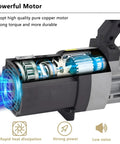 Powerful motor of Heavy Duty Electric Rebar Bender With 1.5KW Power, showing copper components and cooling mechanism.